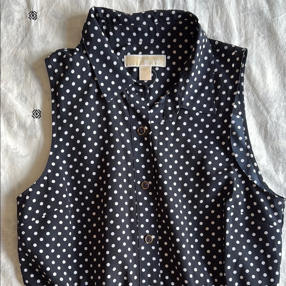 Vintage Michael Kors Polo Collar Button Down Dress